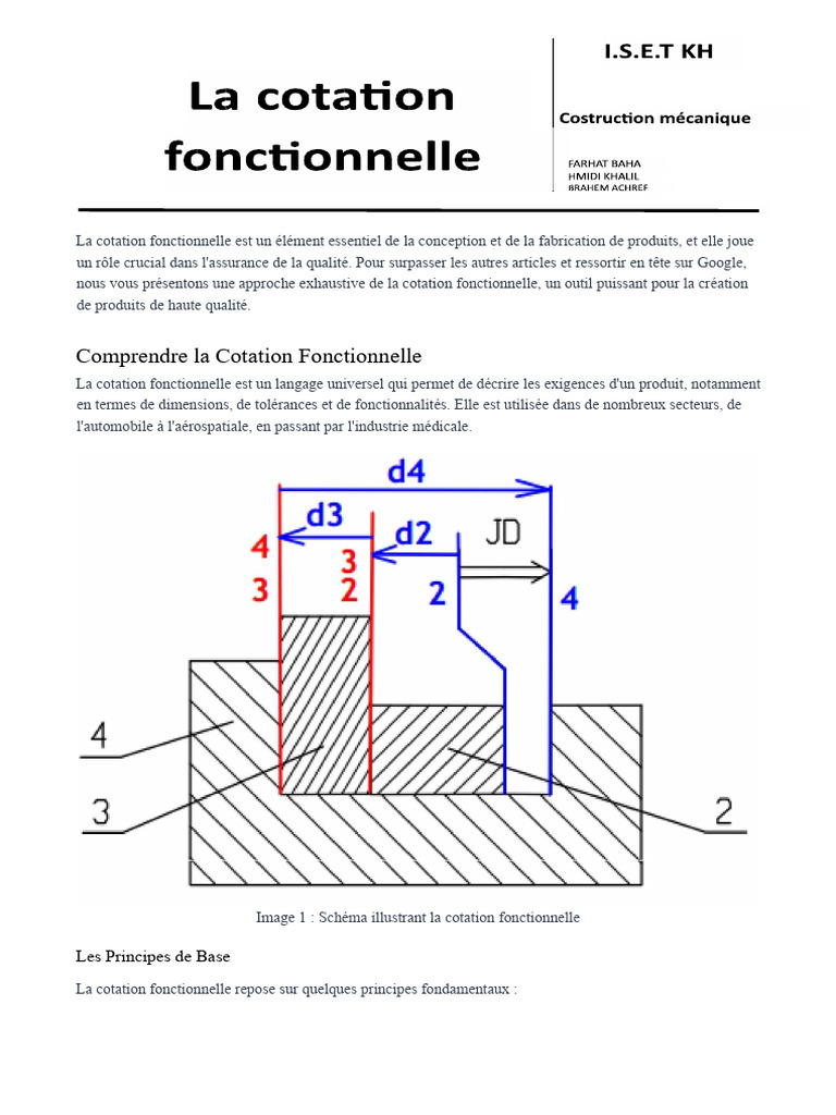 Comprendre la Cotation Fonctionnelle | PDF | Tolérance géométrique ...