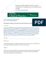 Presentation, Etiology, and Outcome of Brain Infections in An Indonesian Hospital