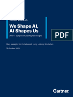 Gartner - We Shape AI, AI Shapes Us