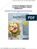 Test Bank For Human Nutrition Science For Healthy Living 3rd Edition Tammy Stephenson