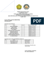 Formulir Pendaftaran CARTOE CUP 1 Tahun 2023