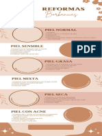 Infografía Rutina Facial y Tipos de Piel Simple Marrón y Rosa