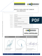 P-Agl-Ant-0006 - Procedimiento para Giro de Tambor Aglomerado CC