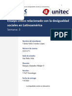 Ensayo Crítico Relacionado Con Las Desigualdades Sociales en Latinoamérica