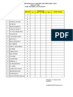 Daftar Hadir Ekstra Voli Kelas 8