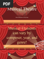 Musical Theatre Day 1 - Musical Elements & Song Types - Aaron Sullivan