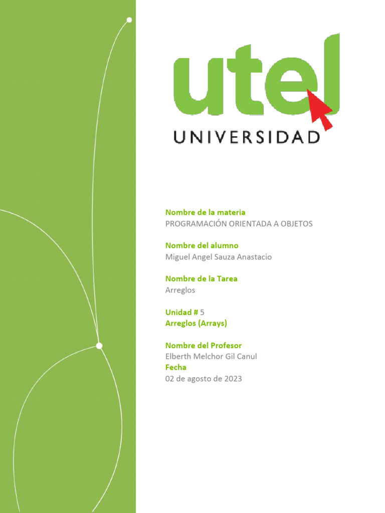 Arreglos en Programación Java: Guía Completa | PDF | Java (lenguaje de ...