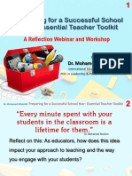 Preparing For A Successful School Year Essential Teacher Toolkit - Dr. Mohamed Ibrahim