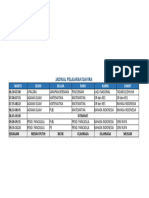 Jadwal Pelajaran Feeya