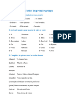 Les Verbes Du Premier Groupe