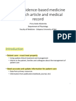 EBM - Apply Evidence-Based Medicine To Search Article and Medical