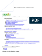 Lexique - Réseau de Distribution de Gaz - Compétences Énergies