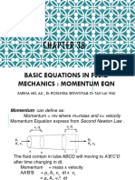 Chapter 3.2 - Basic Equations in Fluid Mechanics (Momentum Equation)