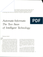 Automate Informate- The two faces of intelligent technology