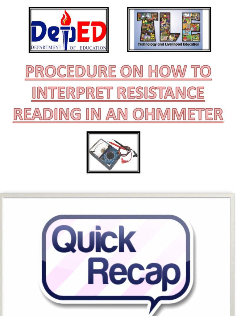 Ohmmeter | PDF | Calibration | Metrology