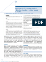 Realworld Effectiveness of Pharmacological Treatments For Bipolar Disorder Registerbased National Cohort Study