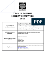 English Holiday Homework 2020