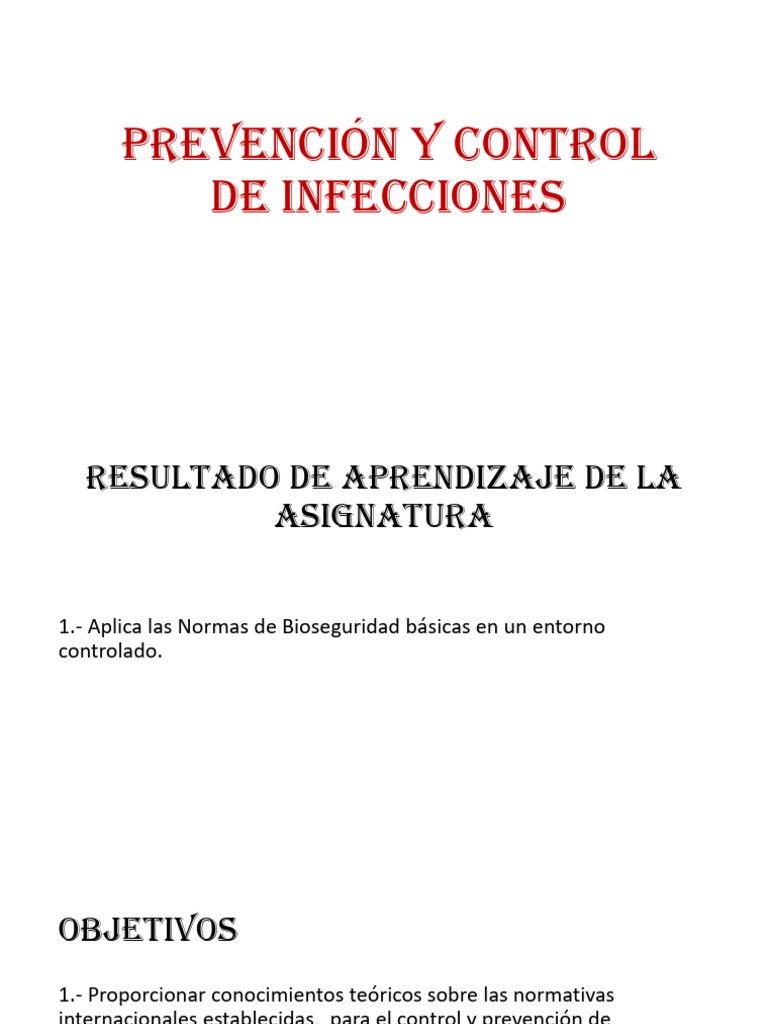 Prevención de Infecciones en Salud | PDF | Esterilización ...