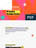 PAULA GABRIELA - Show Da Teacher - PDF - ALUNO