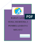 Bahan Ajar Tema 3subtema 3 Pembelajaran 6 Kelas 2