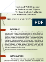 The Psychological Well-Being and Academic Performance of Filipino