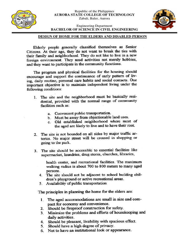 Chapter 2 - Technical Documents - Home For The Elders and Diabled | PDF ...