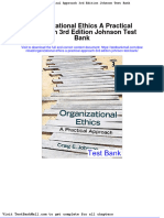 Organizational Ethics A Practical Approach 3rd Edition Johnson Test Bank
