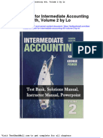 Test Bank For Intermediate Accounting 4th Volume 2 by Lo