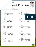 Grade 6 Equivalent Fractions Worksheet 6