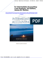 Test Bank For Intermediate Accounting Reporting and Analysis 3rd Edition James M Wahlen