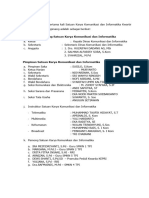 Susunan Pengurus SAKA KOMINFO TPI