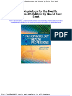 Pathophysiology For The Health Professions 4th Edition by Gould Test Bank
