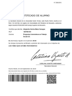 Certificado Alumno Regular