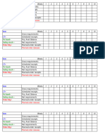 MRP Schedule Table