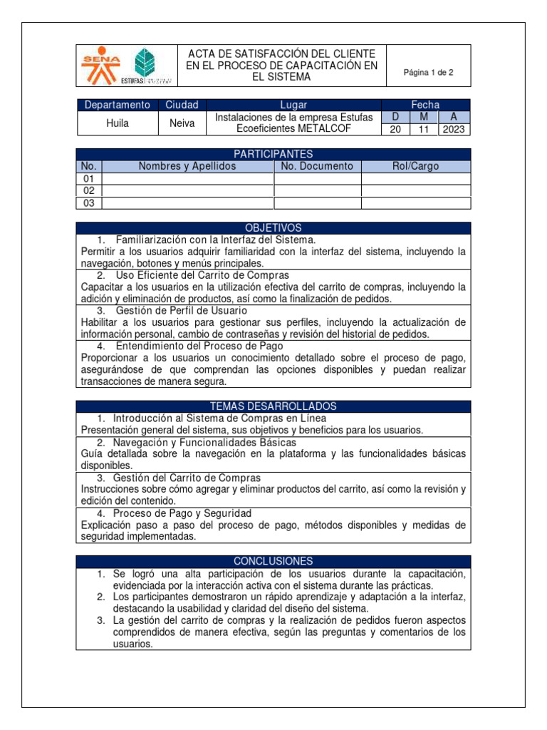 Ga10-220501097-Aa13-Ev01 - Acta de Satisfacción Del Cliente en El ...