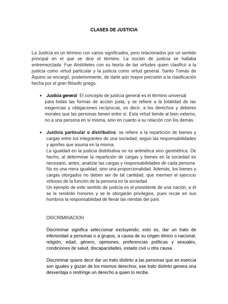Clases de Justicia | PDF | Justicia | Crimen y violencia