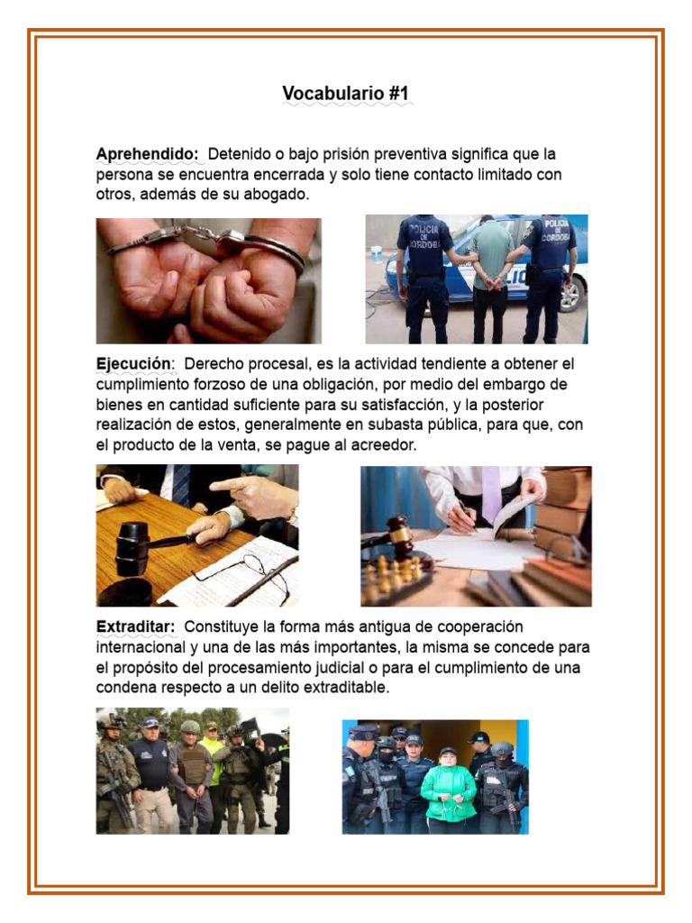 Vocabulario de Civica | PDF | Propiedad | Debido al proceso