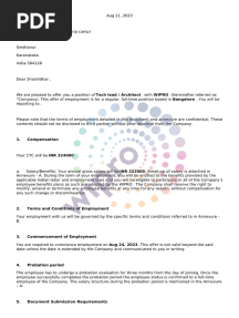 Offer Letter Shashidhar