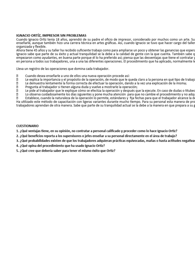 Casos | PDF | Crecimiento personal y profesional