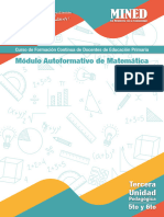 Módulo Autoformativo - Curso de Formación Continua de Docentes MATEMATICA 5, 6 Grado