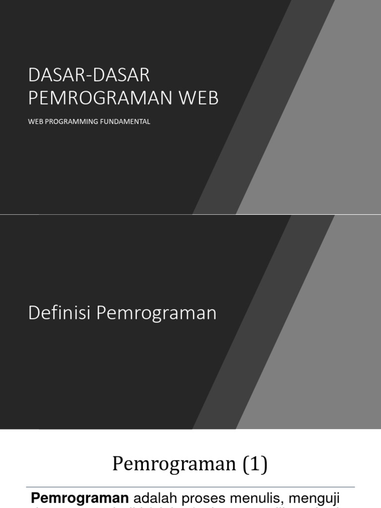 Proses Pemrograman Web Dasar | PDF | Seni | Komputer
