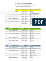 JADWAL STS Dan PTS