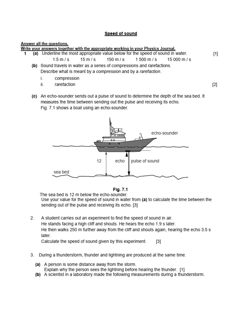 Sound Physics Pdf Sound Thunder