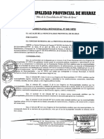 Ordenanza Municipal de Huaraz - 045-2016-MPHZ
