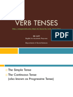 Verb Tenses - Revised Version 20102011