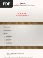 Chapter 8 - Managing Text File