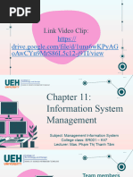 Chapter 11 - Information Systems Management (Thuyet Trinh)