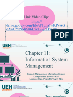 Chapter 11 - Information Systems Management (Thuyet Trinh)