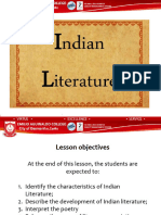 3 LESSON 3 Indian Literature.