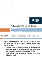 Creating SPSS File